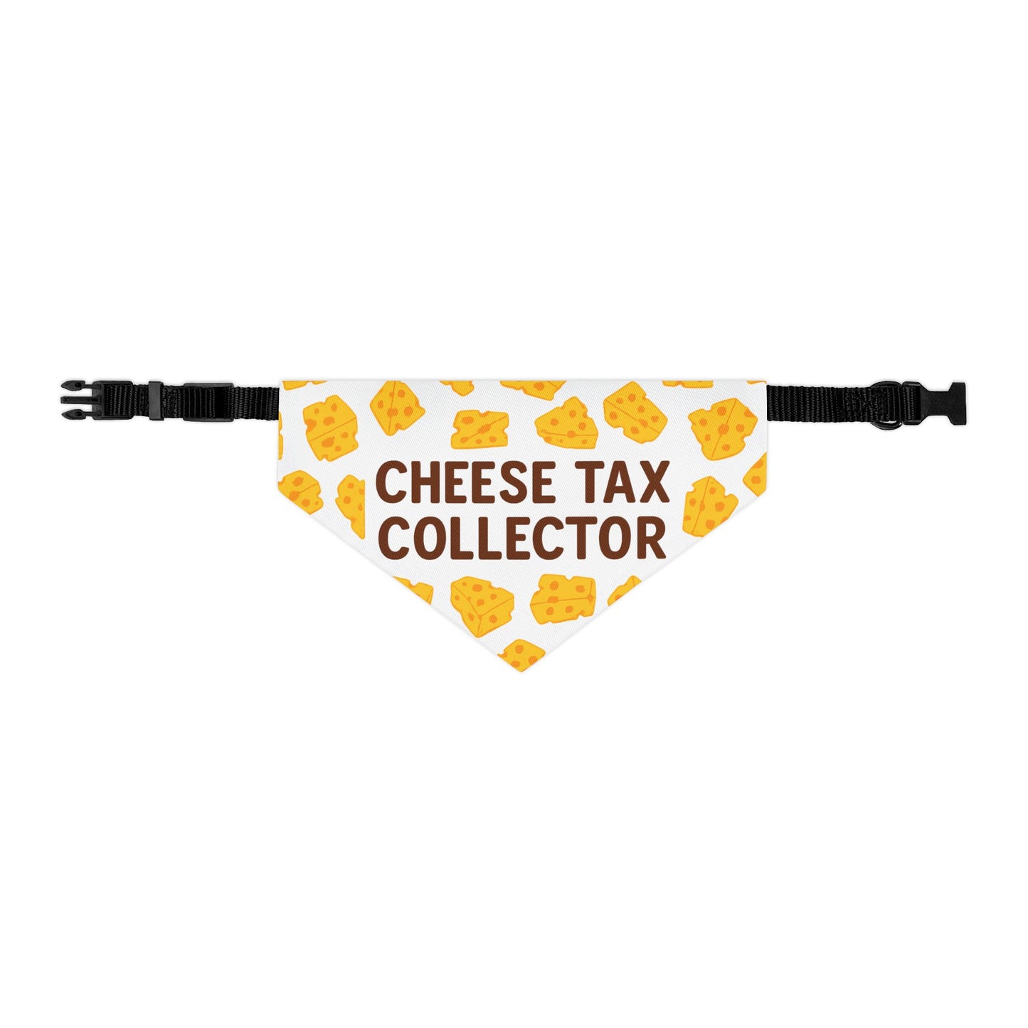 Cheese Tax Collector Pet Bandana Collar, Funny Dog Accessory, Pet Gift, Birthday Celebration, Unique Pet Apparel, Cute Puppy Fashion